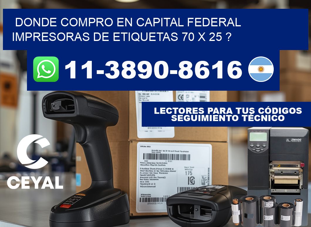 donde compro en capital federal impresoras de etiquetas 70 x 25 ?