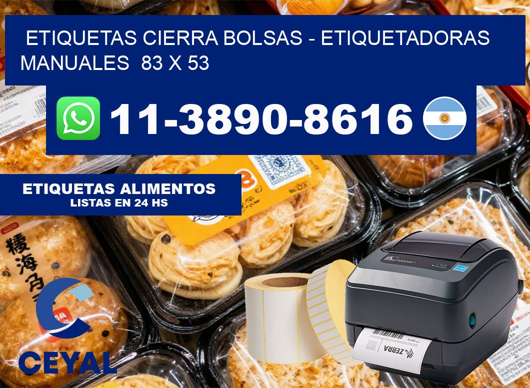 etiquetas cierra bolsas – Etiquetadoras Manuales  83 x 53