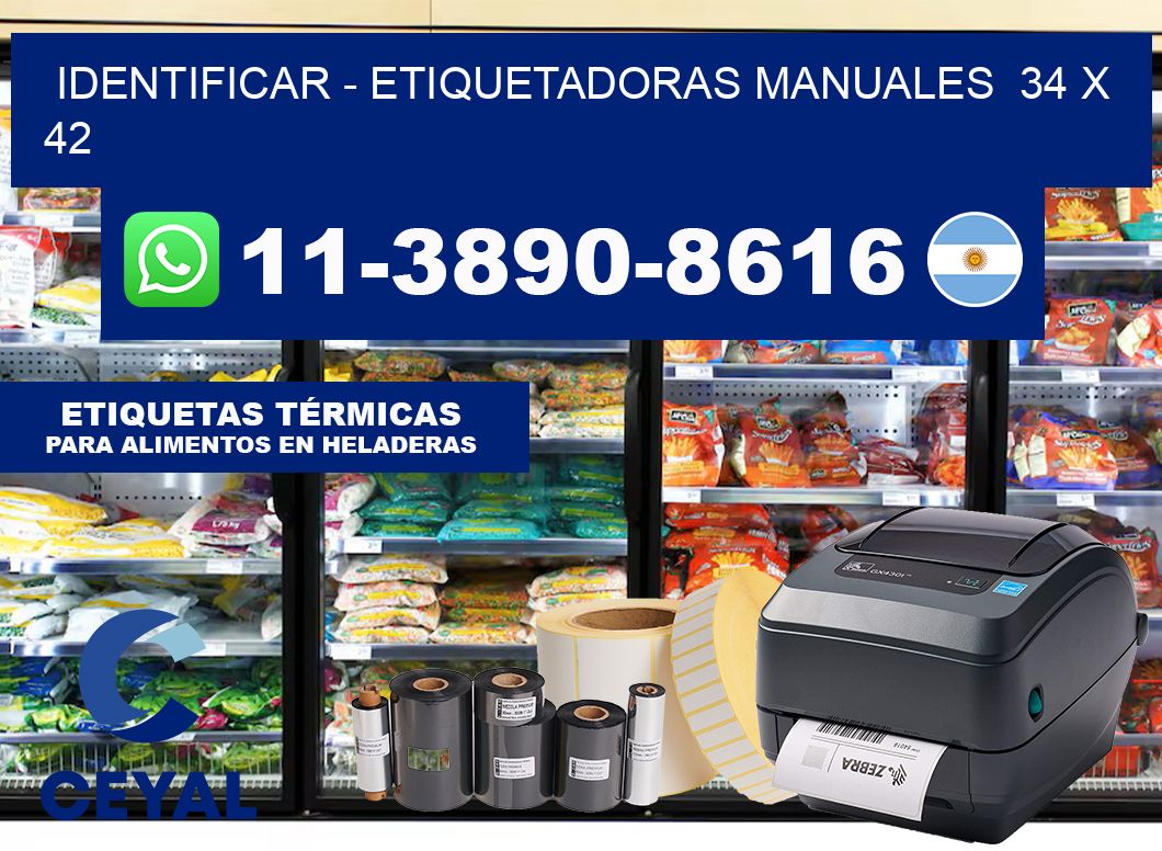 identificar – Etiquetadoras Manuales  34 x 42