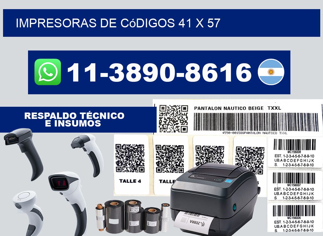 impresoras de códigos 41 x 57