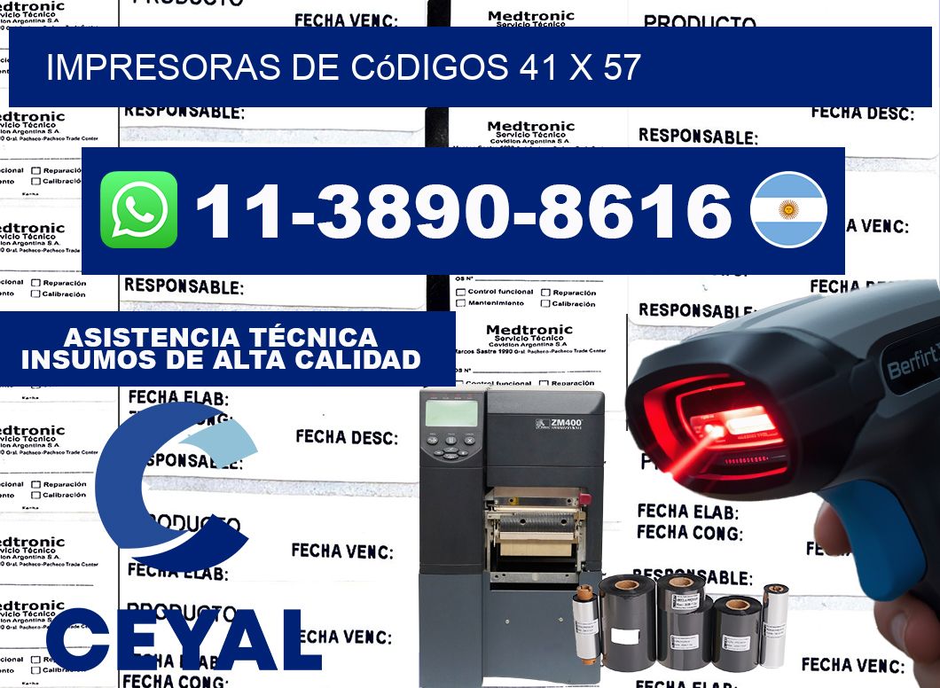 impresoras de códigos 41 x 57