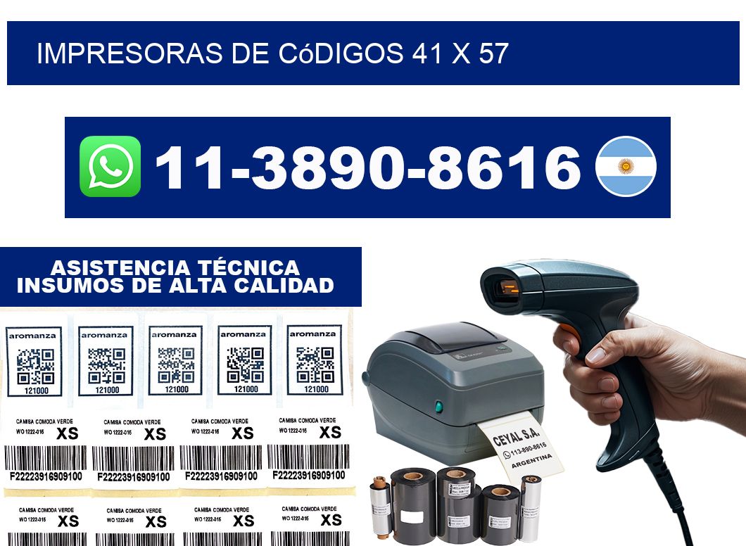 impresoras de códigos 41 x 57