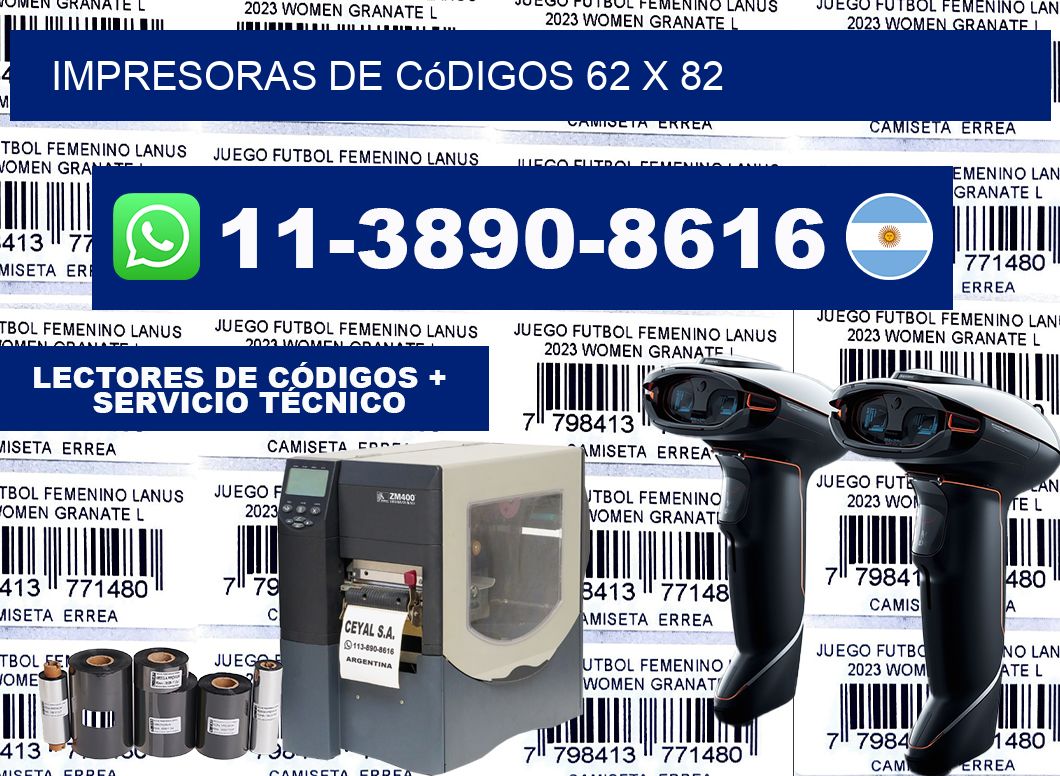 impresoras de códigos 62 x 82