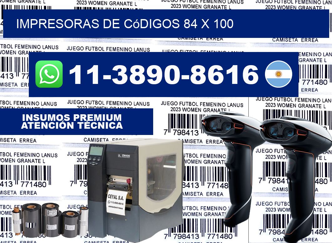 impresoras de códigos 84 x 100