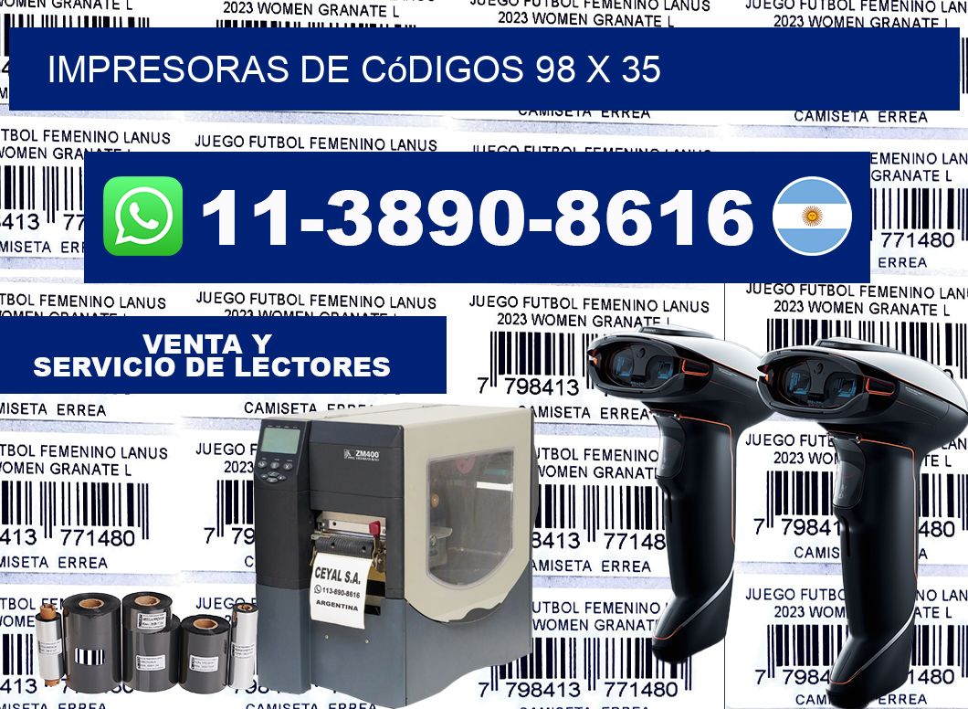 impresoras de códigos 98 x 35