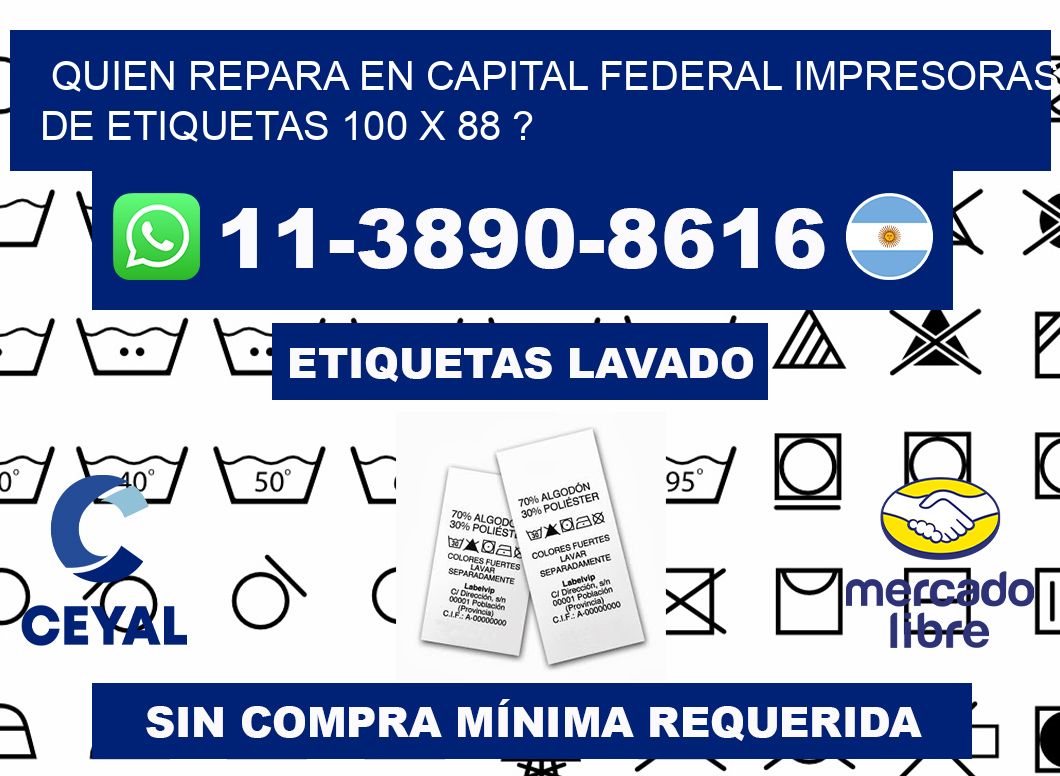 quien repara en capital federal impresoras de etiquetas 100 x 88 ?