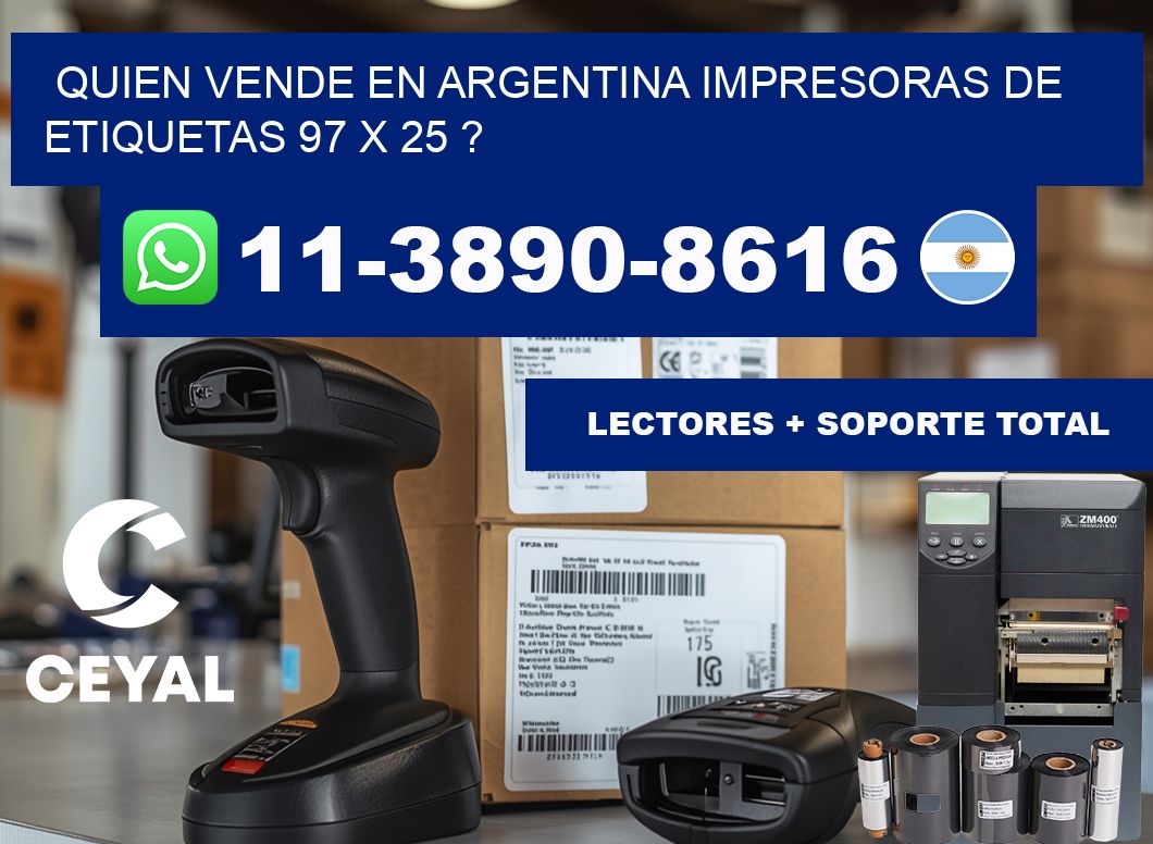 quien vende en argentina impresoras de etiquetas 97 x 25 ?