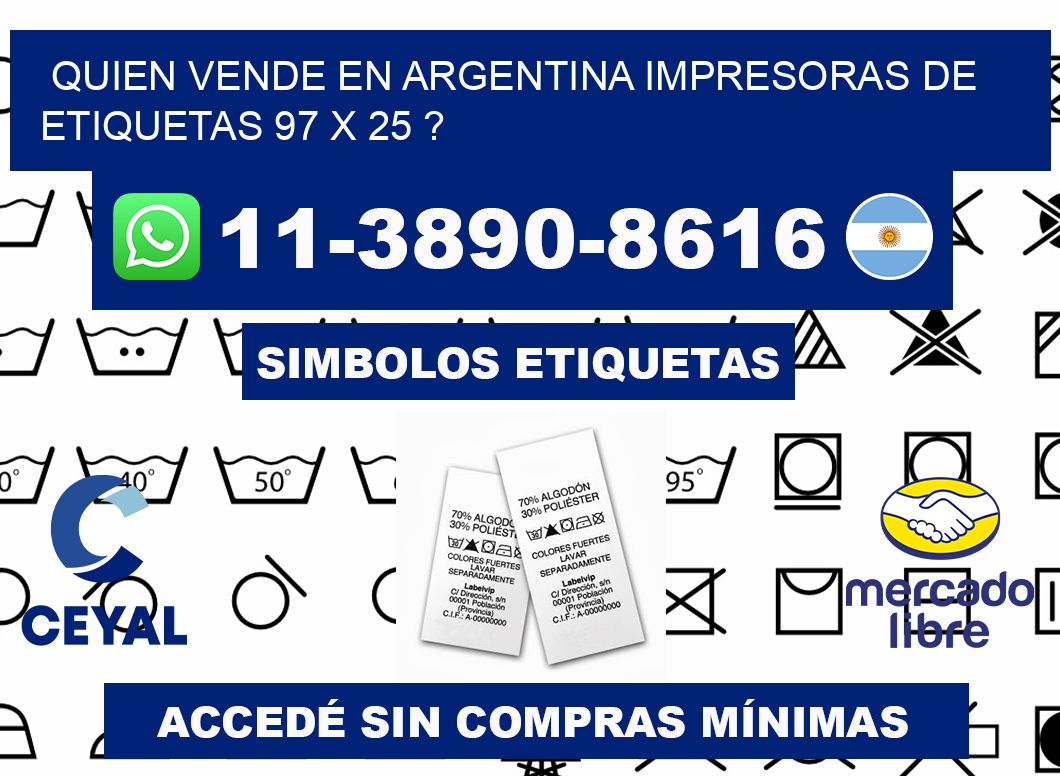 quien vende en argentina impresoras de etiquetas 97 x 25 ?