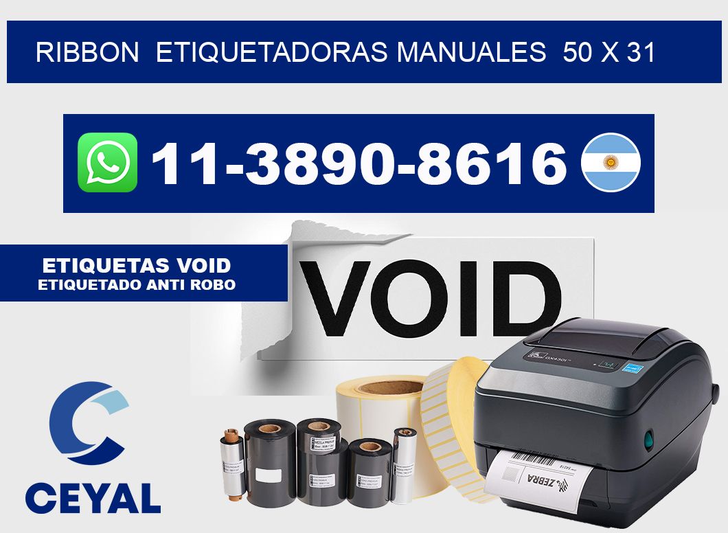 ribbon  Etiquetadoras Manuales  50 x 31