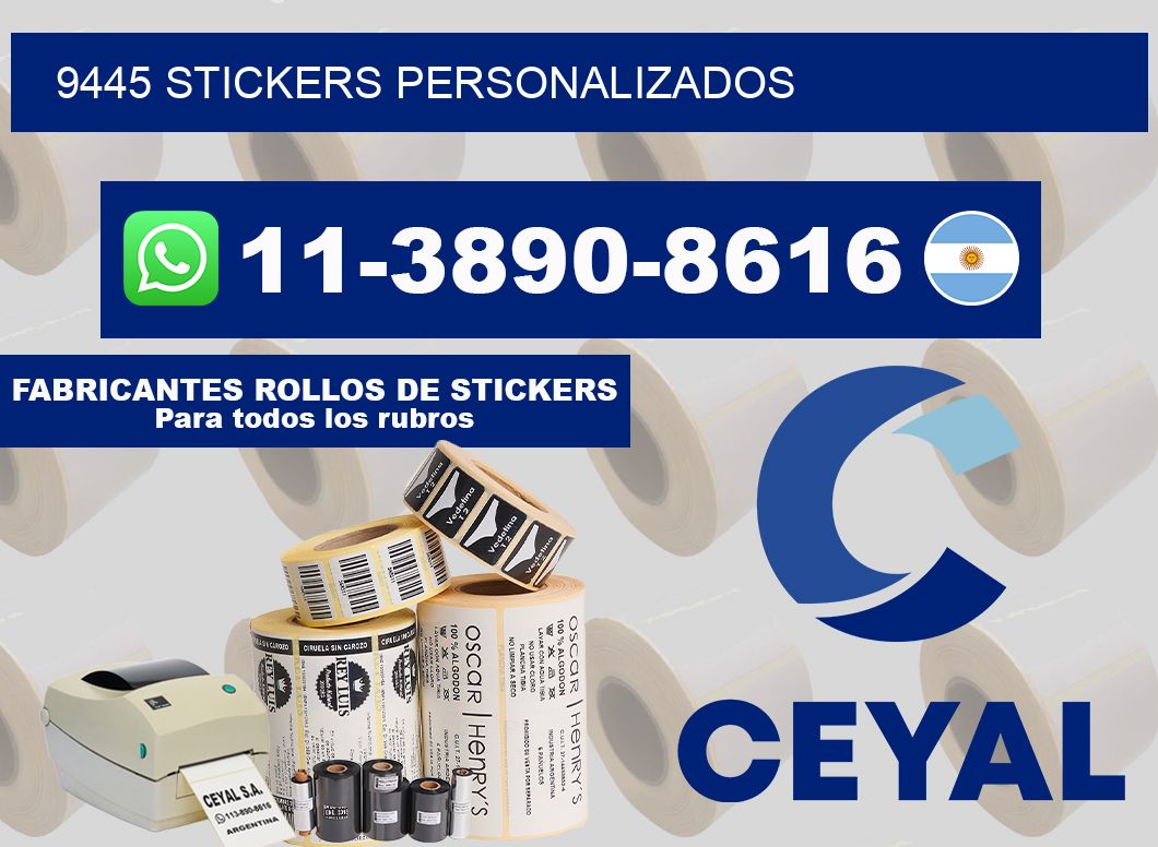 9445 stickers personalizados