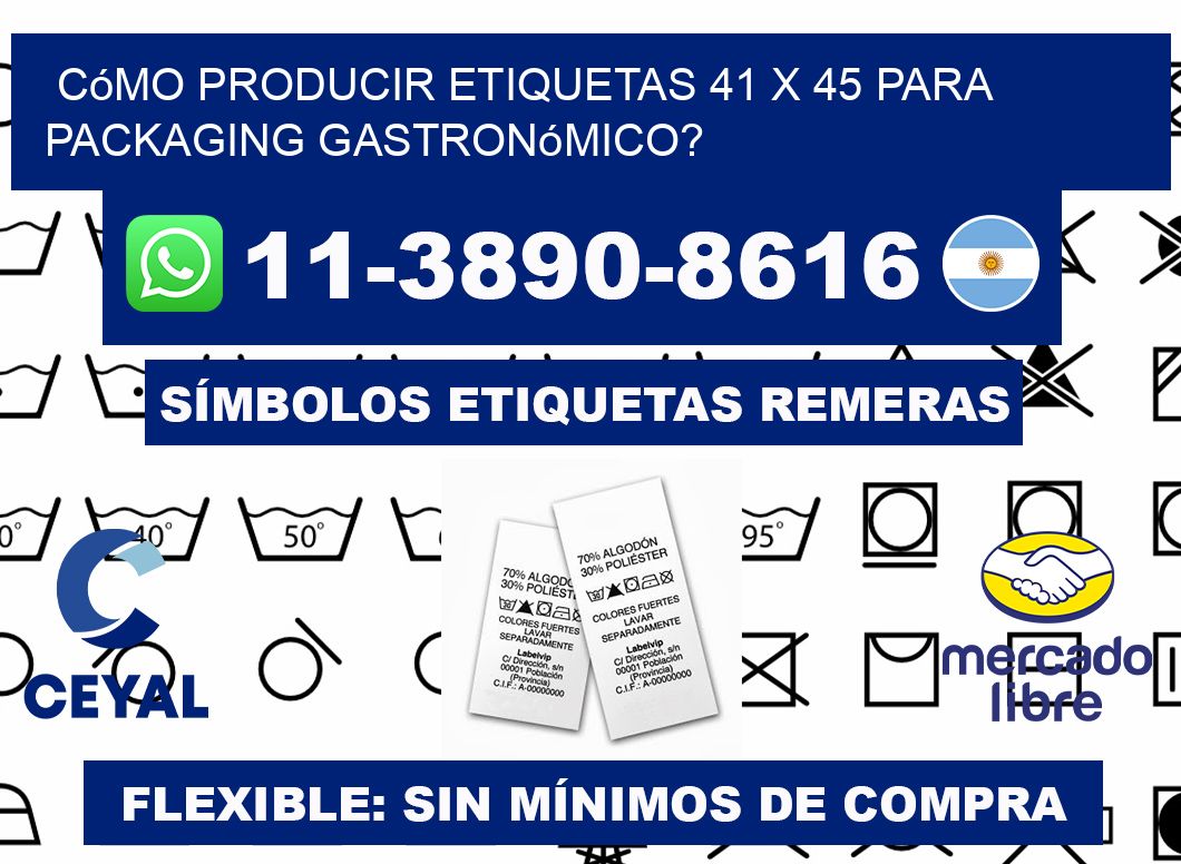 Cómo producir etiquetas 41 x 45 para packaging gastronómico?