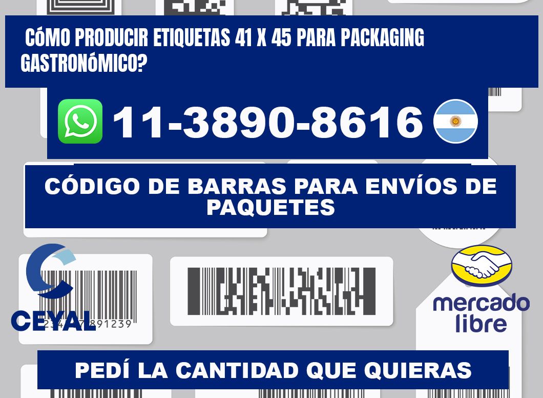 Cómo producir etiquetas 41 x 45 para packaging gastronómico?