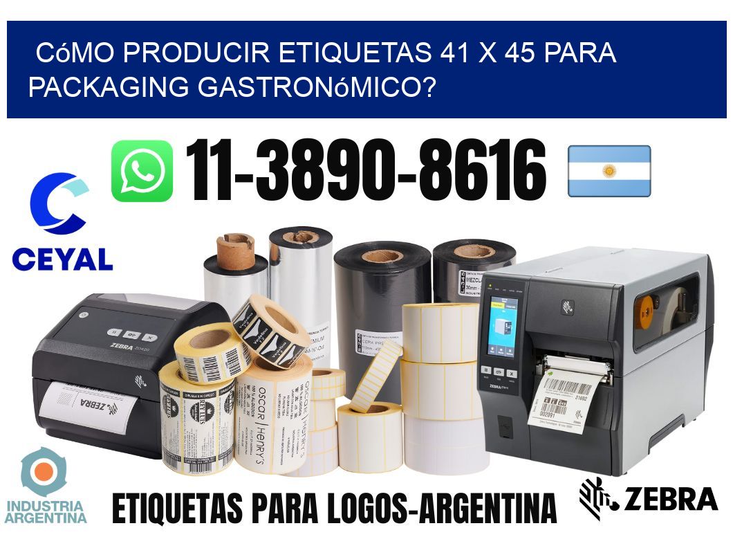 Cómo producir etiquetas 41 x 45 para packaging gastronómico?