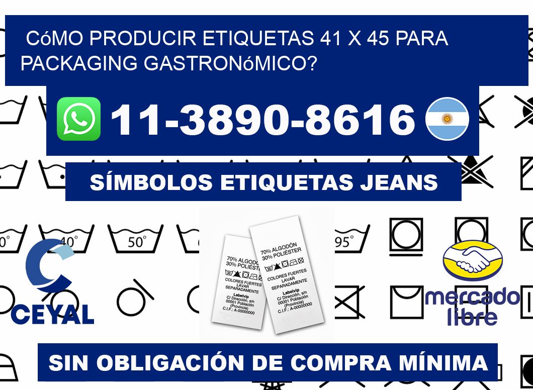 Cómo producir etiquetas 41 x 45 para packaging gastronómico?