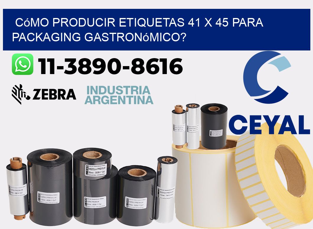 Cómo producir etiquetas 41 x 45 para packaging gastronómico?