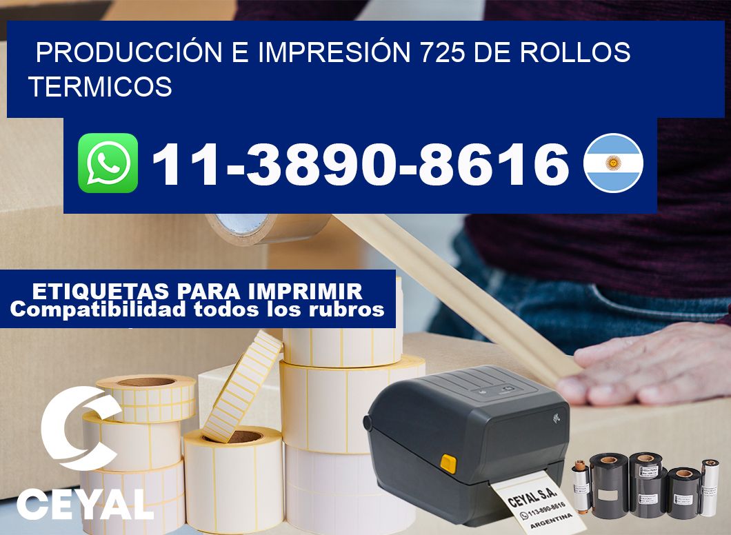 PRODUCCIÓN E IMPRESIÓN 725 DE ROLLOS TERMICOS