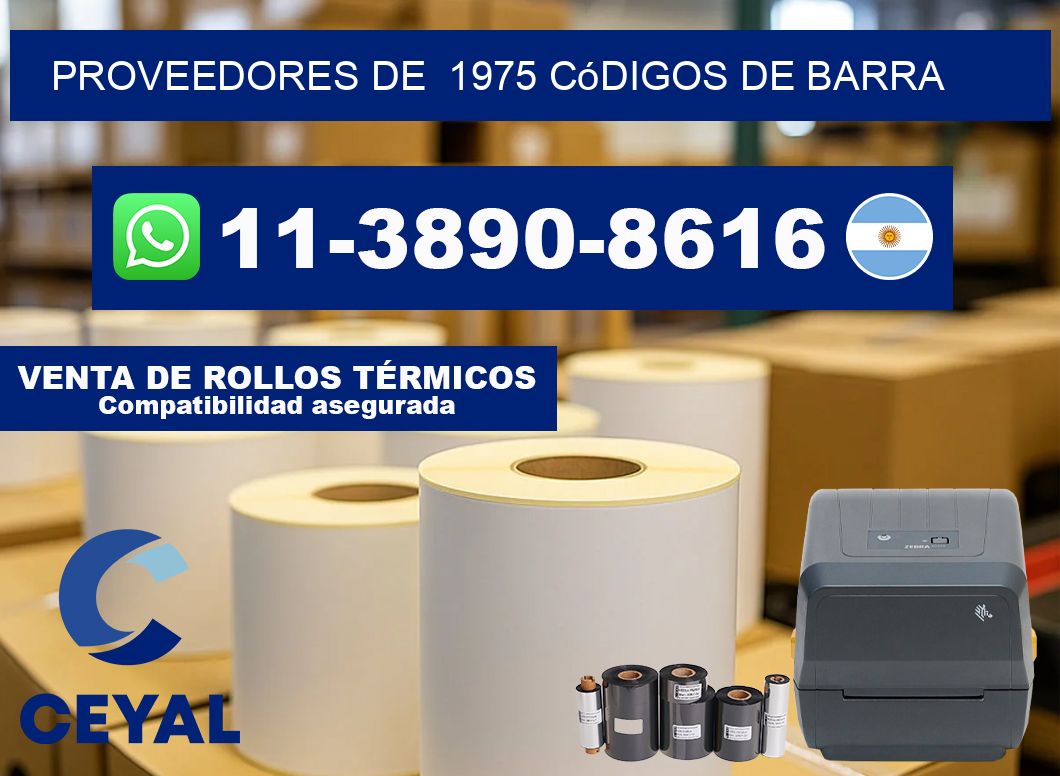 Proveedores de  1975 códigos de barra