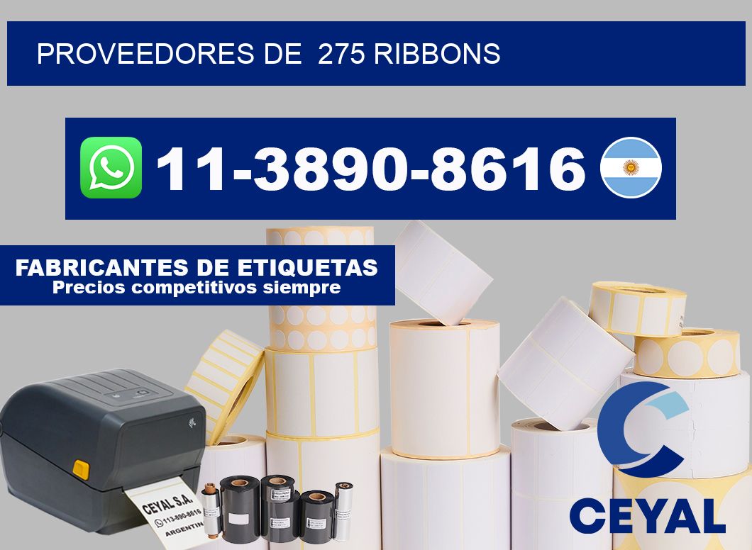 Proveedores de  275 ribbons