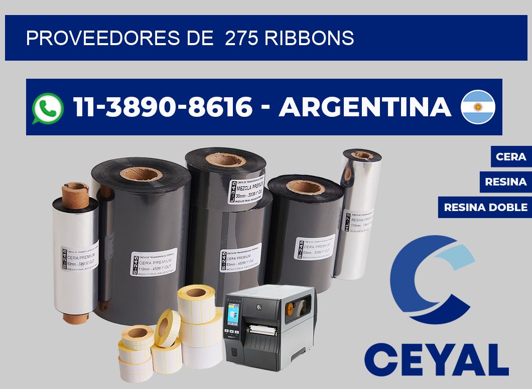 Proveedores de  275 ribbons