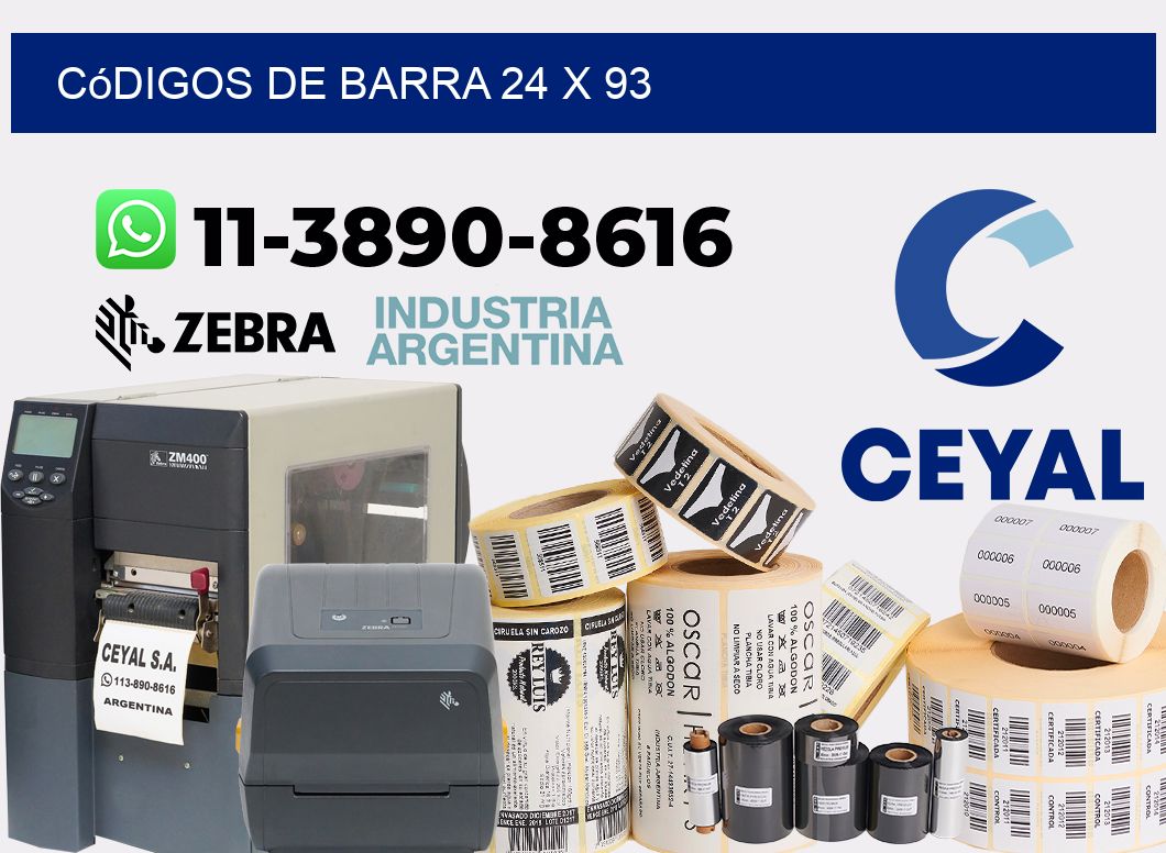códigos de barra 24 x 93