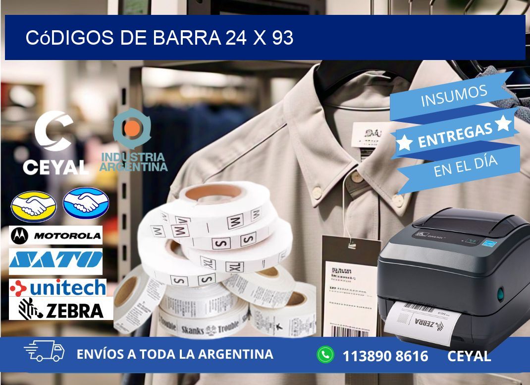 códigos de barra 24 x 93