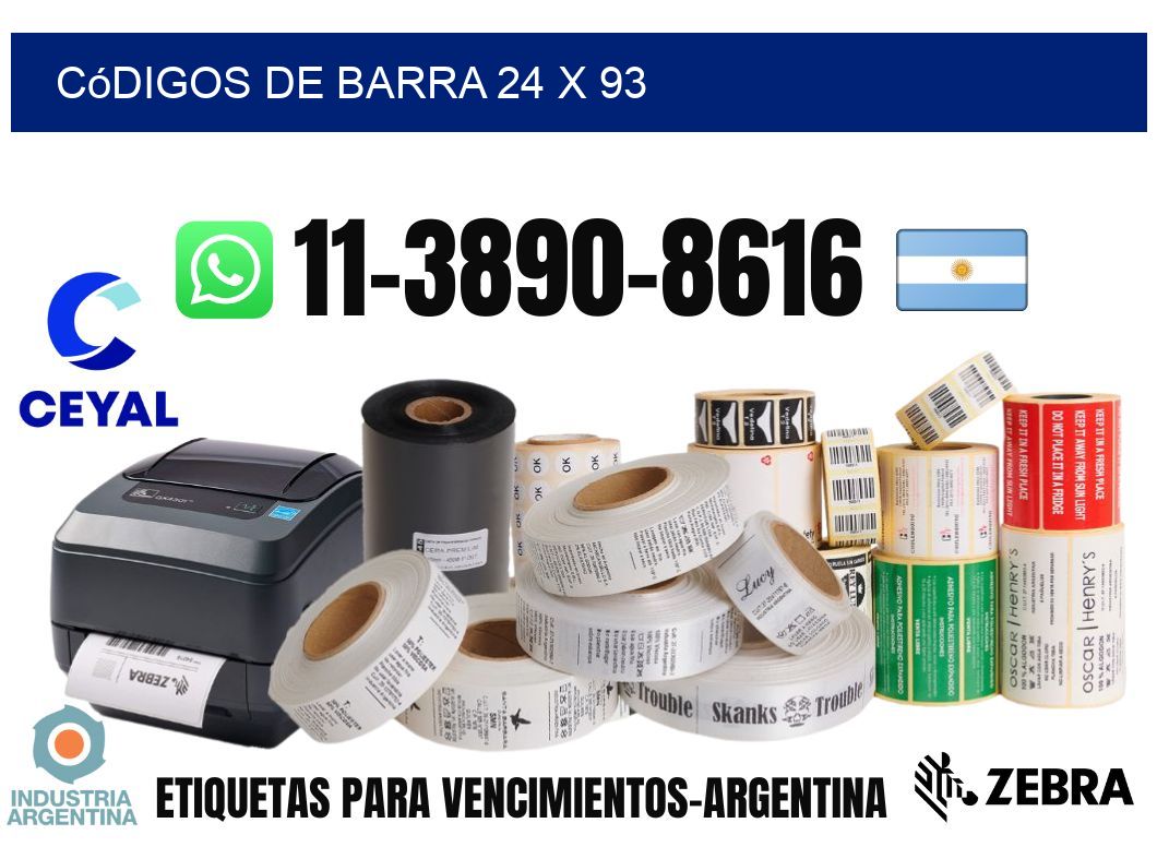 códigos de barra 24 x 93