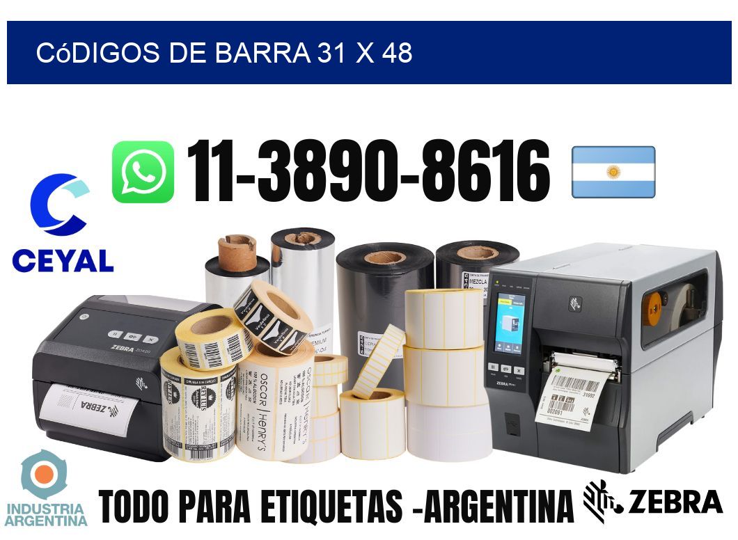 códigos de barra 31 x 48
