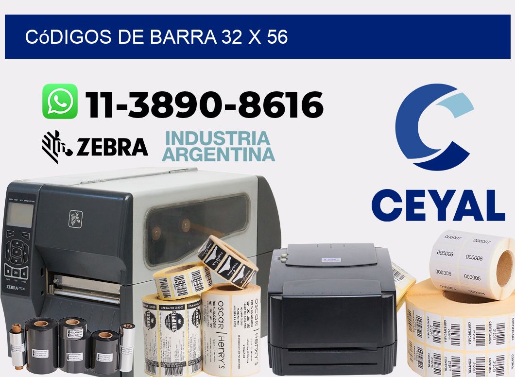códigos de barra 32 x 56