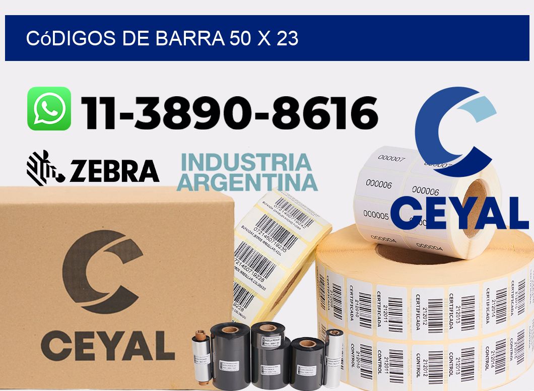 códigos de barra 50 x 23