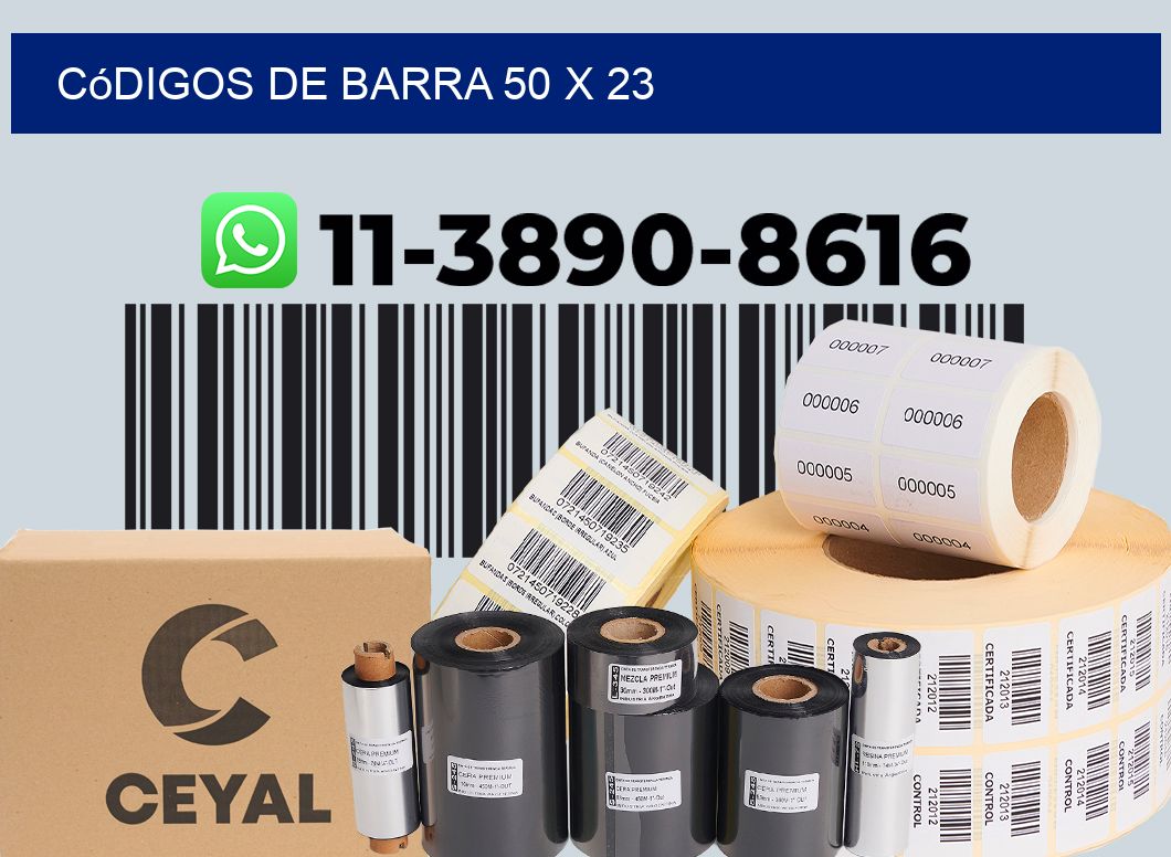 códigos de barra 50 x 23