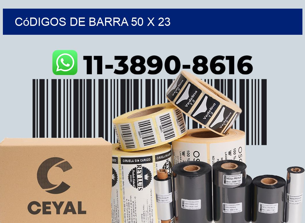 códigos de barra 50 x 23