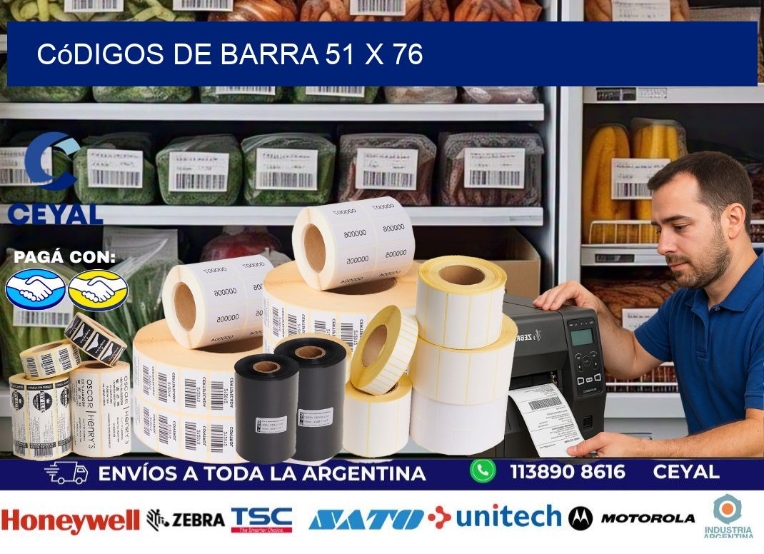 códigos de barra 51 x 76