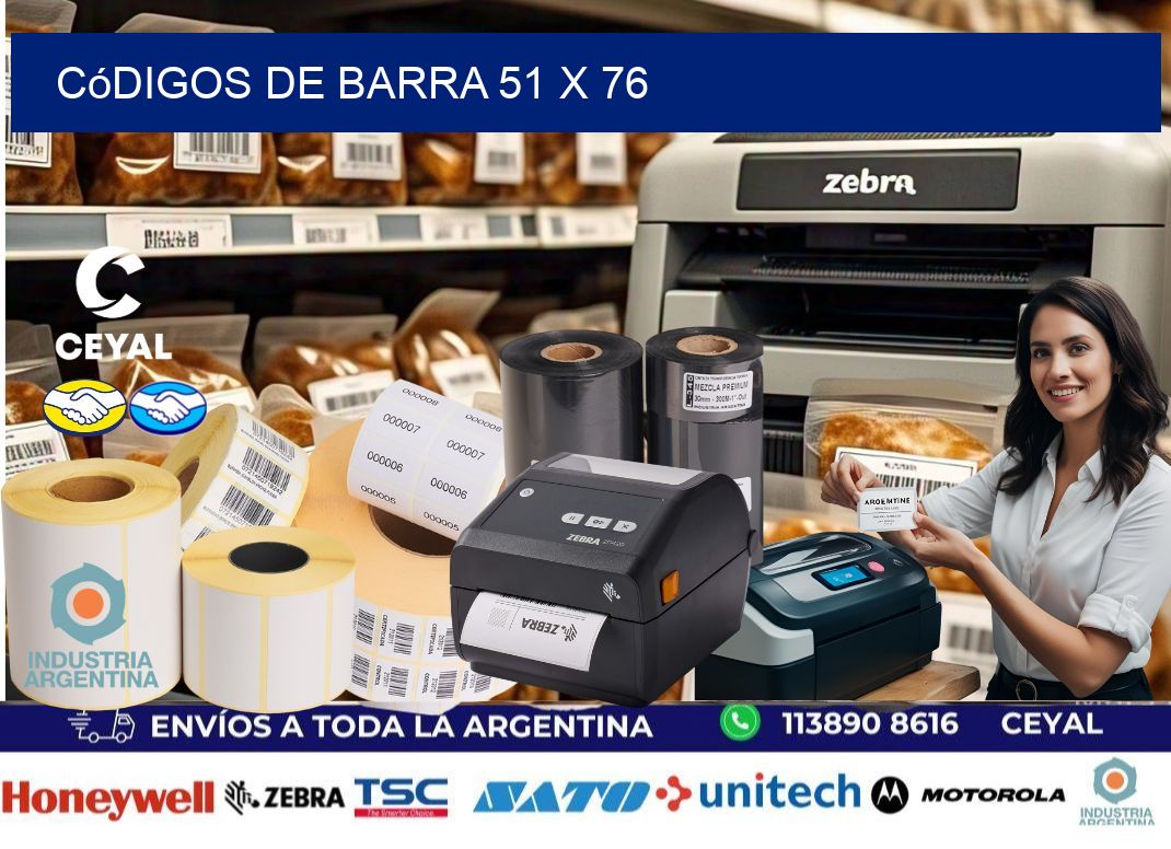 códigos de barra 51 x 76