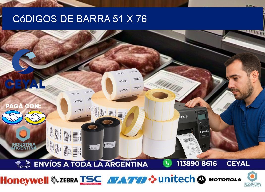 códigos de barra 51 x 76