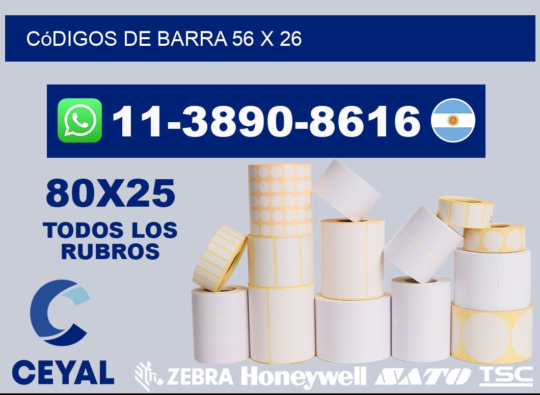 códigos de barra 56 x 26