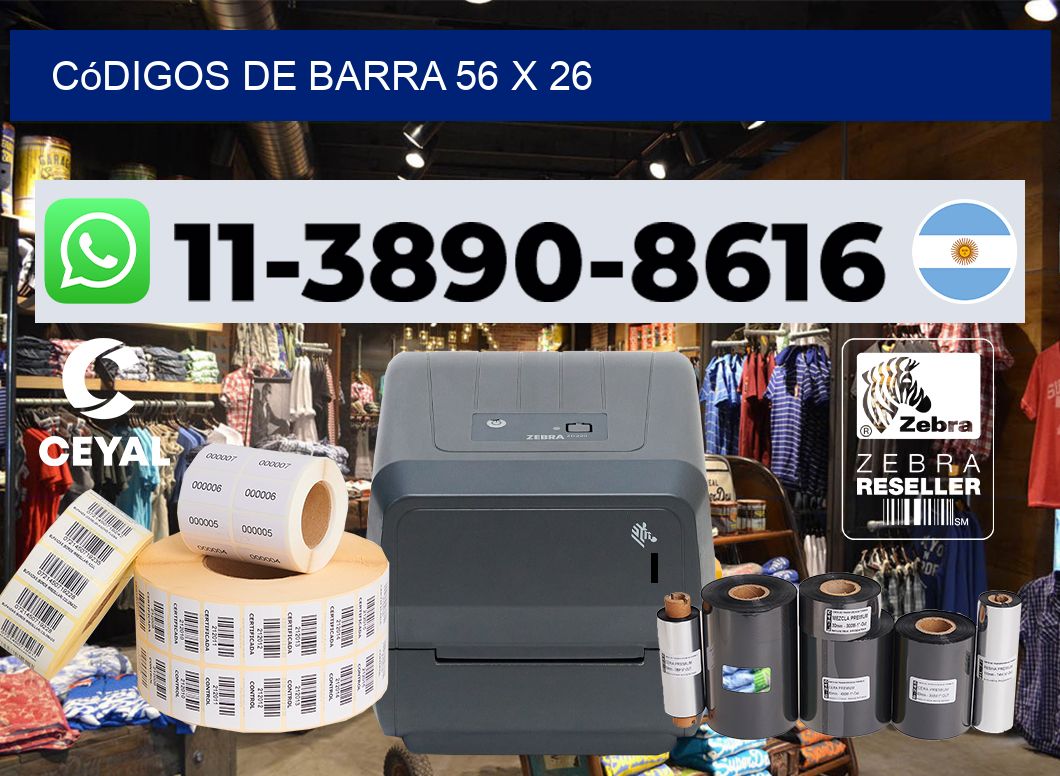 códigos de barra 56 x 26