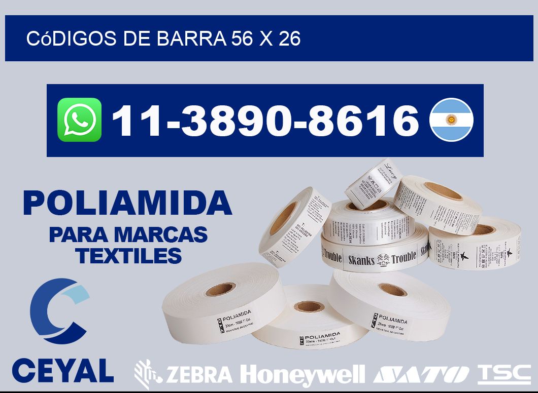 códigos de barra 56 x 26