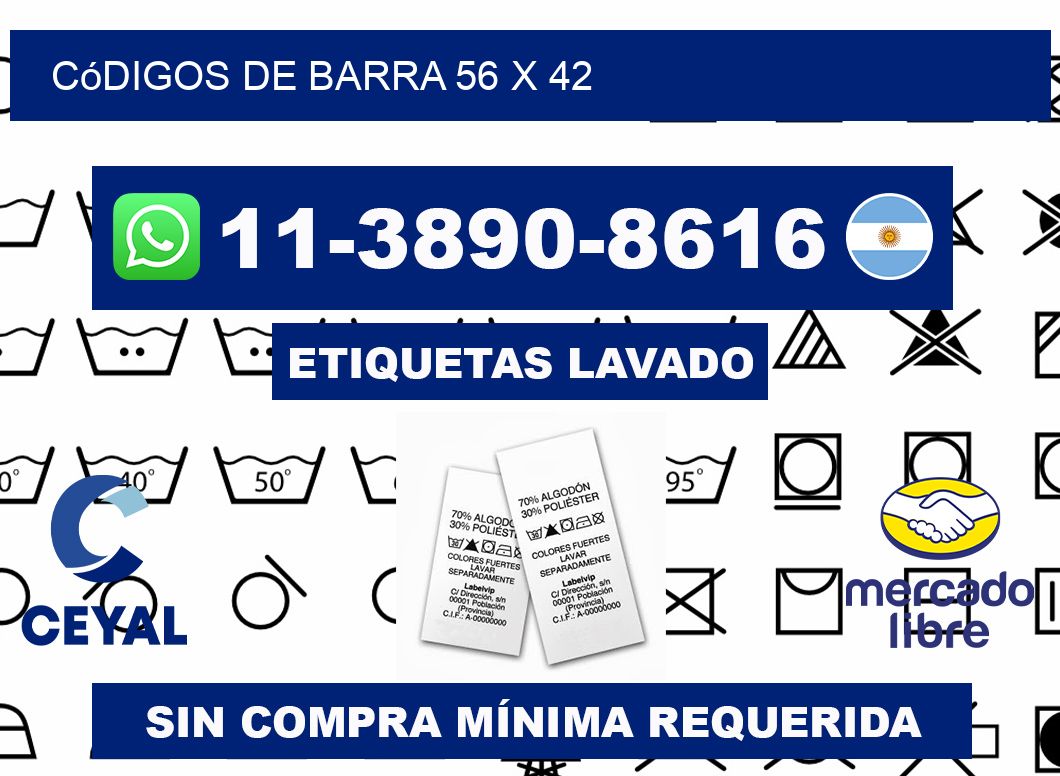 códigos de barra 56 x 42