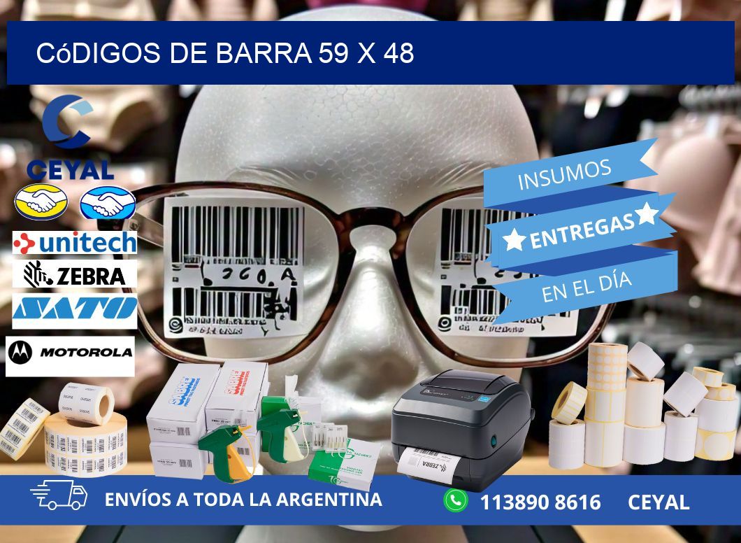 códigos de barra 59 x 48
