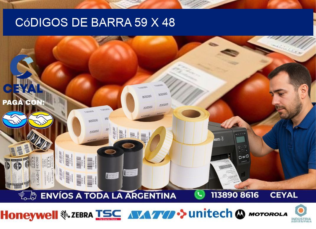 códigos de barra 59 x 48