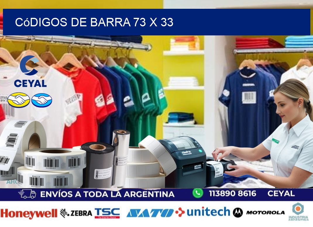 códigos de barra 73 x 33