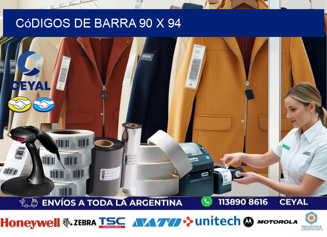 códigos de barra 90 x 94