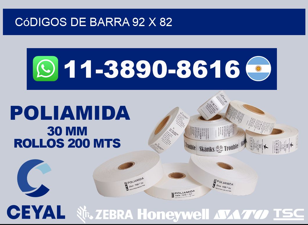 códigos de barra 92 x 82