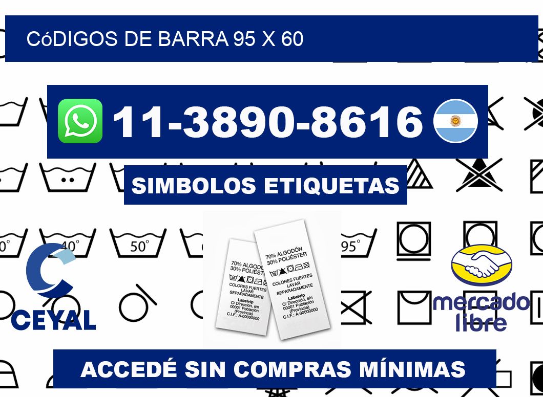 códigos de barra 95 x 60