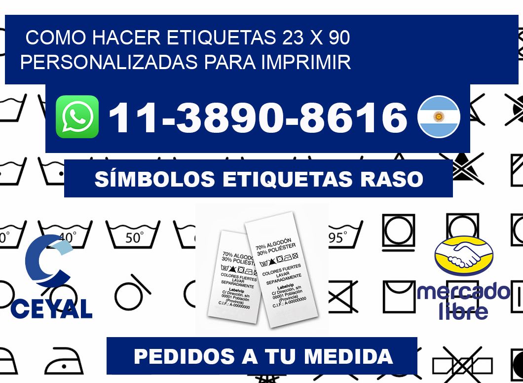 como hacer etiquetas 23 x 90 personalizadas para imprimir