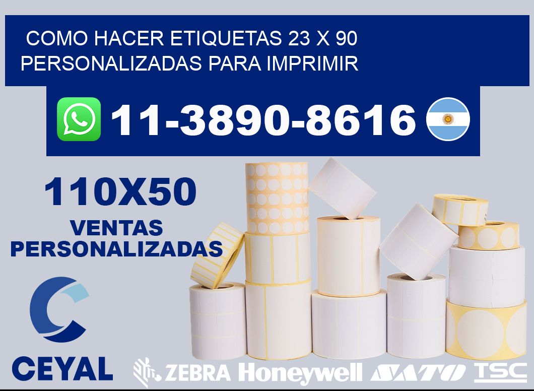 como hacer etiquetas 23 x 90 personalizadas para imprimir