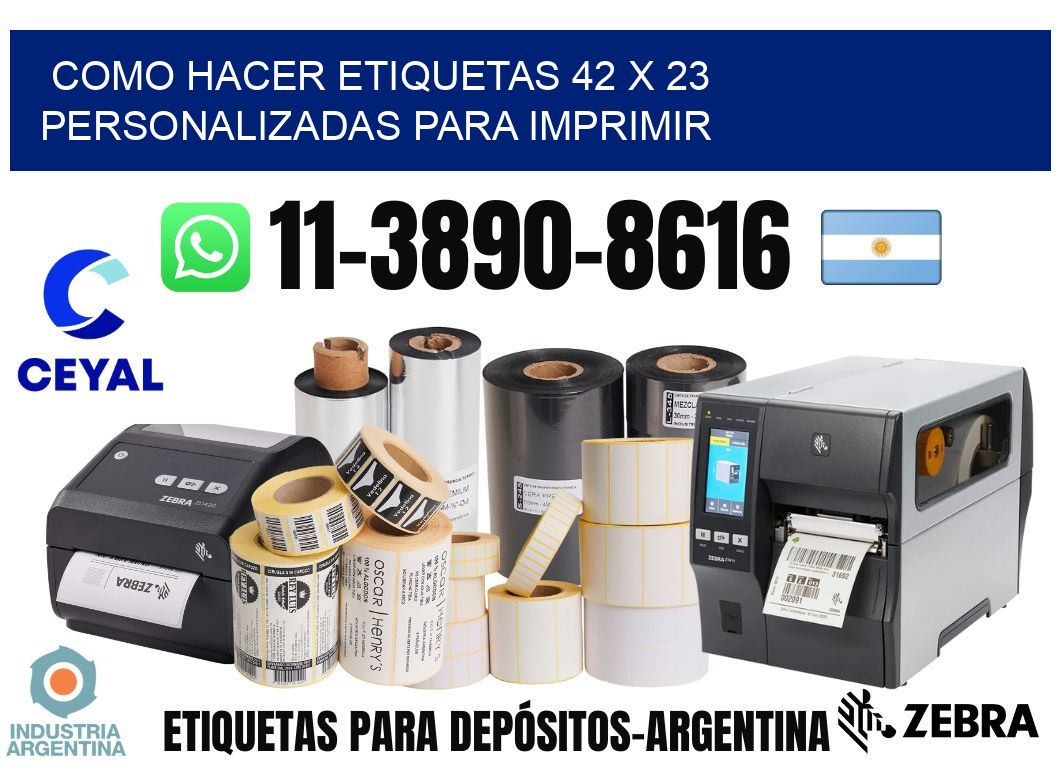como hacer etiquetas 42 x 23 personalizadas para imprimir