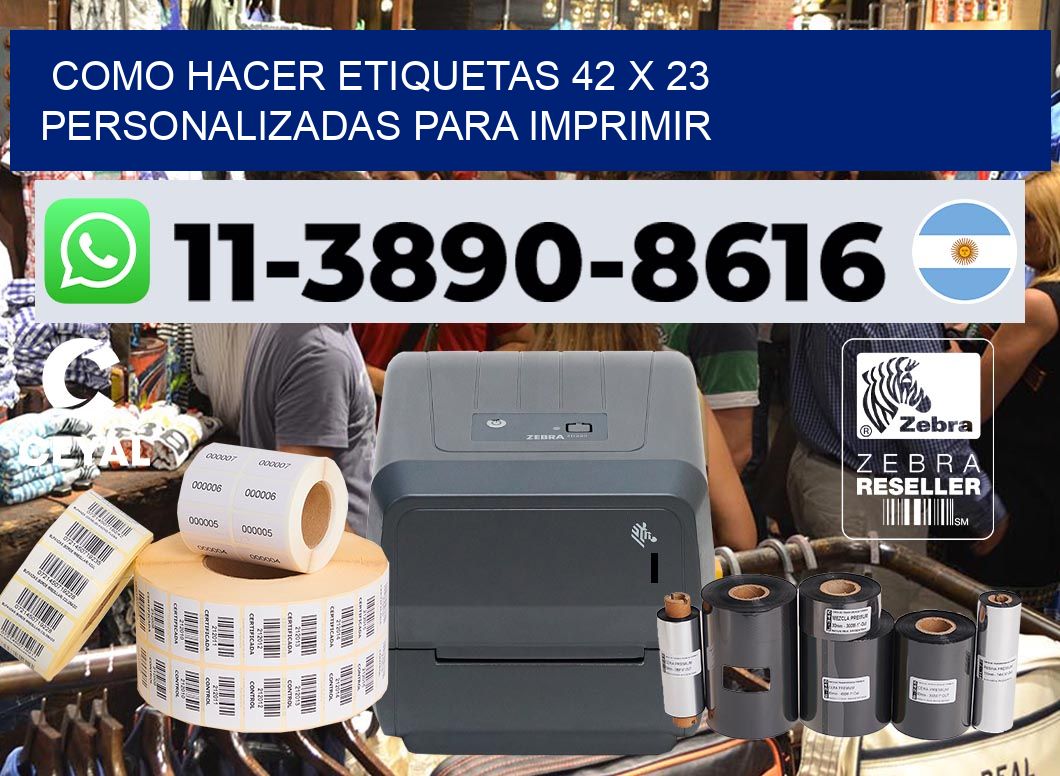 como hacer etiquetas 42 x 23 personalizadas para imprimir