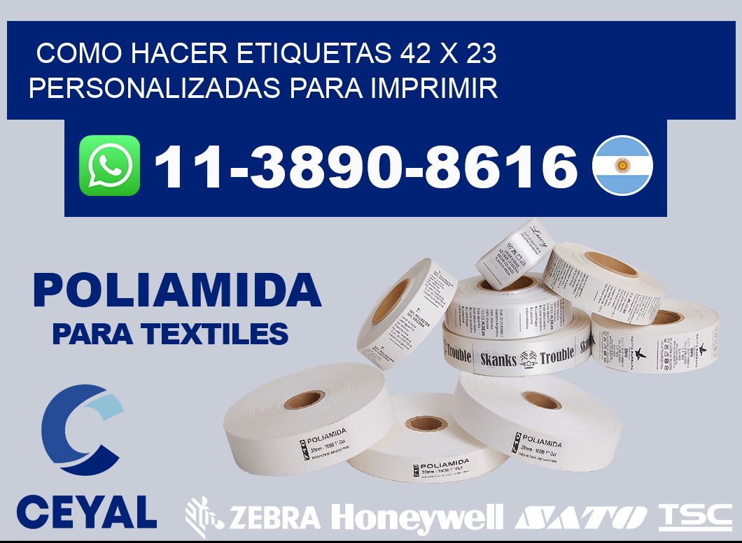 como hacer etiquetas 42 x 23 personalizadas para imprimir