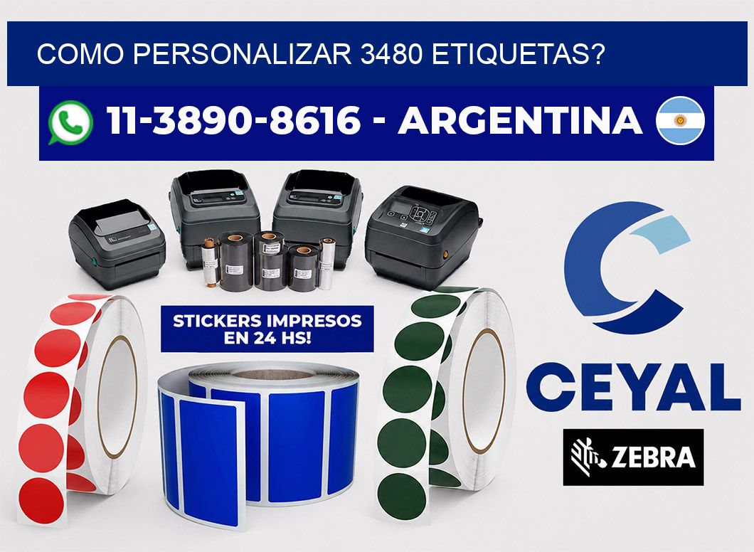 como personalizar 3480 etiquetas?